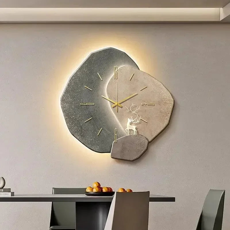 LumoTime Wall Clock | Silent Quartz Mechanism & LED Lighting