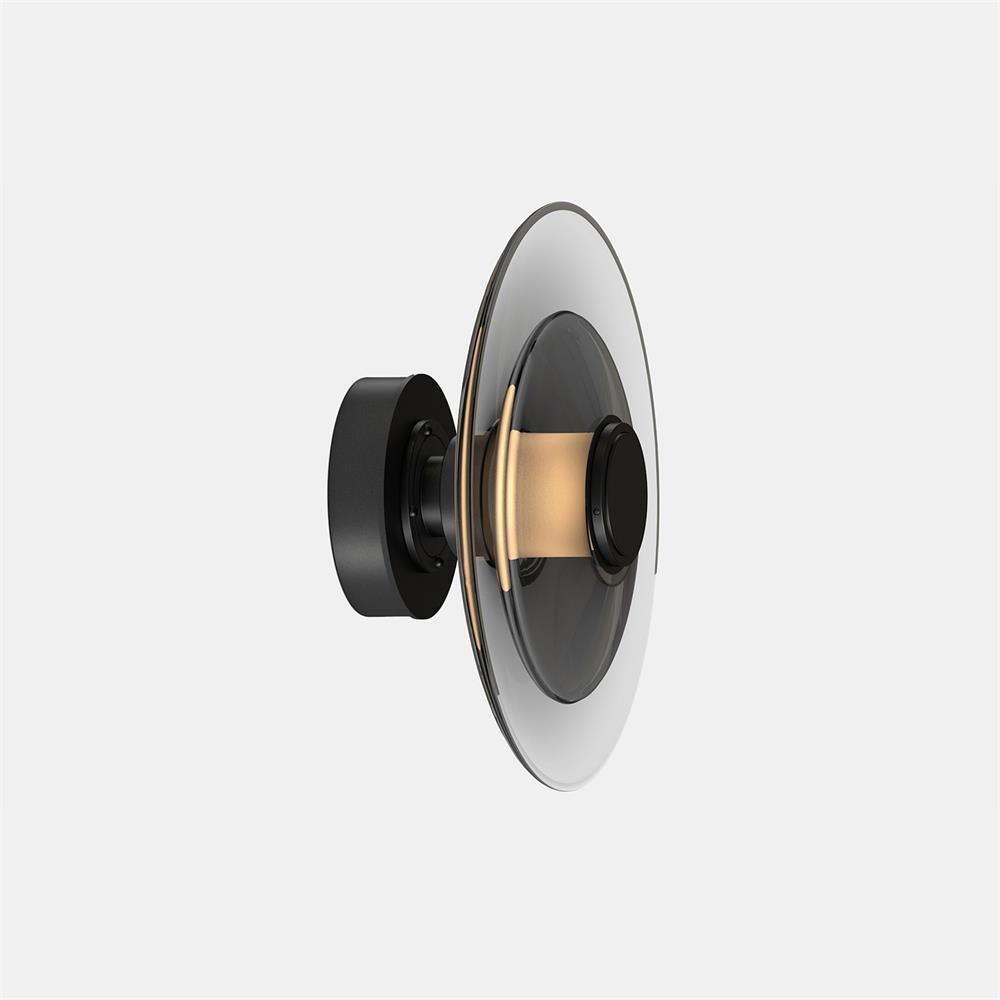 Elysium LED Wandlamp | Indirecte Verlichting, Goud/Amberglass