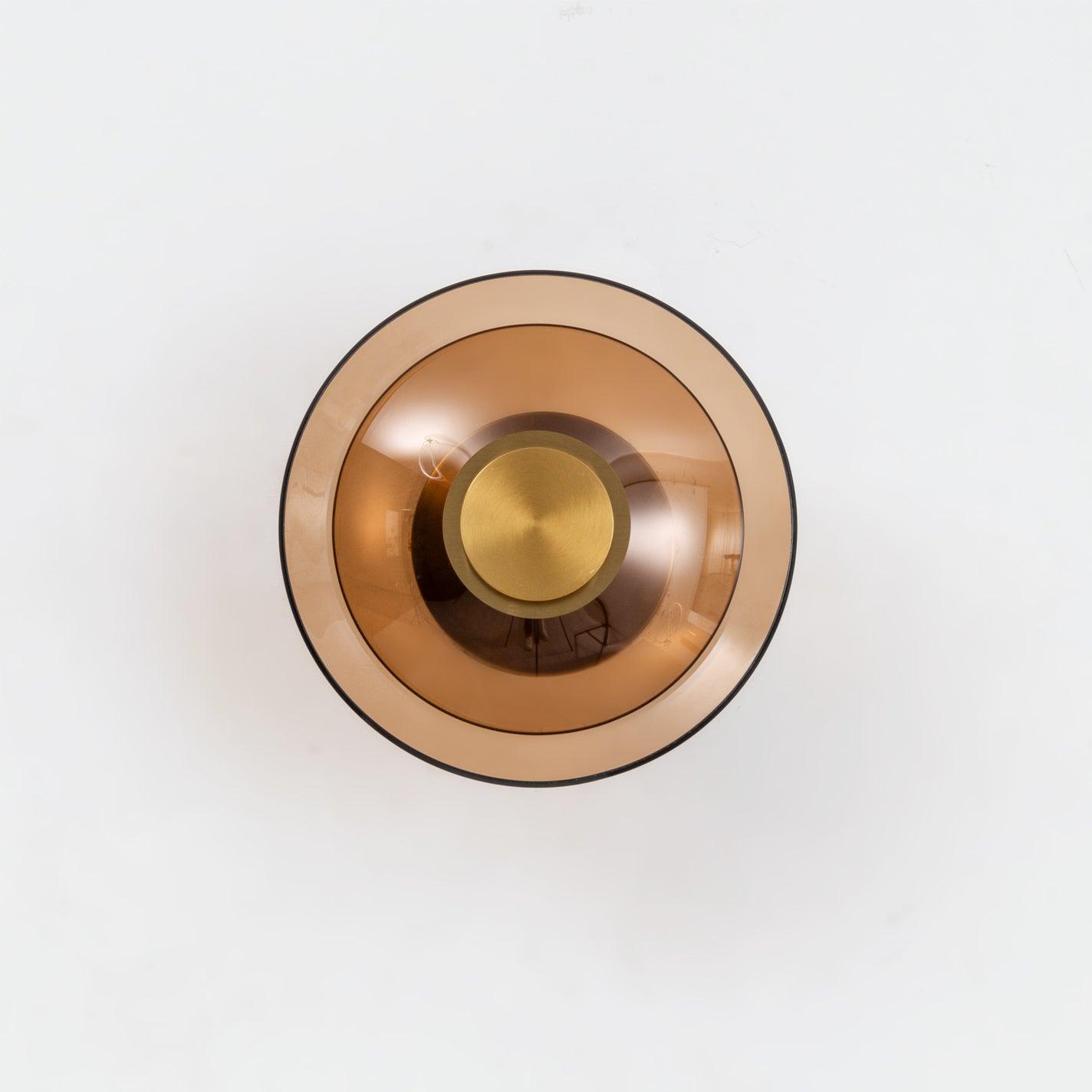 Elysium LED Wandlamp | Indirecte Verlichting, Goud/Amberglass