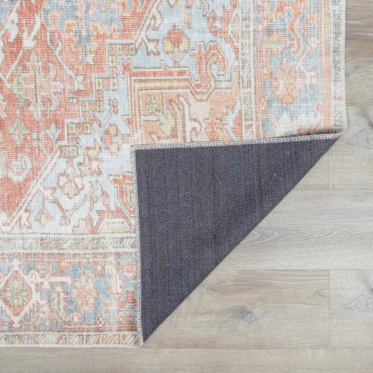 Maayon Vintage Rug  Washable  100% Polyester, Low Pile