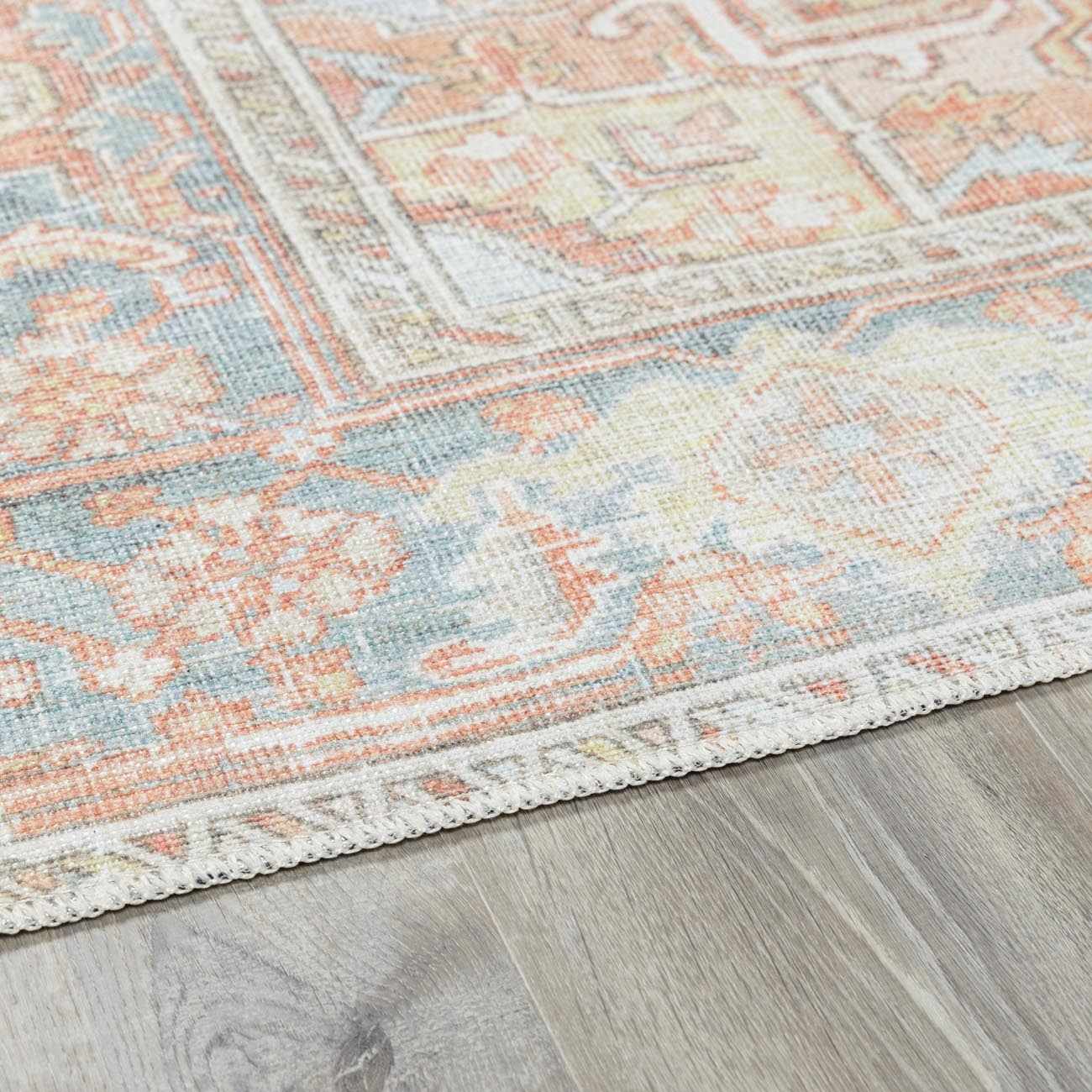Maayon Vintage Rug  Washable  100% Polyester, Low Pile