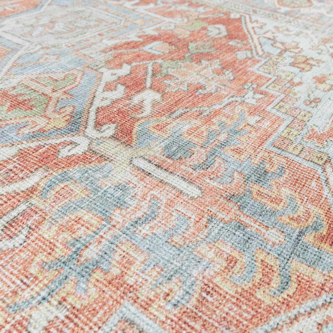 Maayon Vintage Rug  Washable  100% Polyester, Low Pile