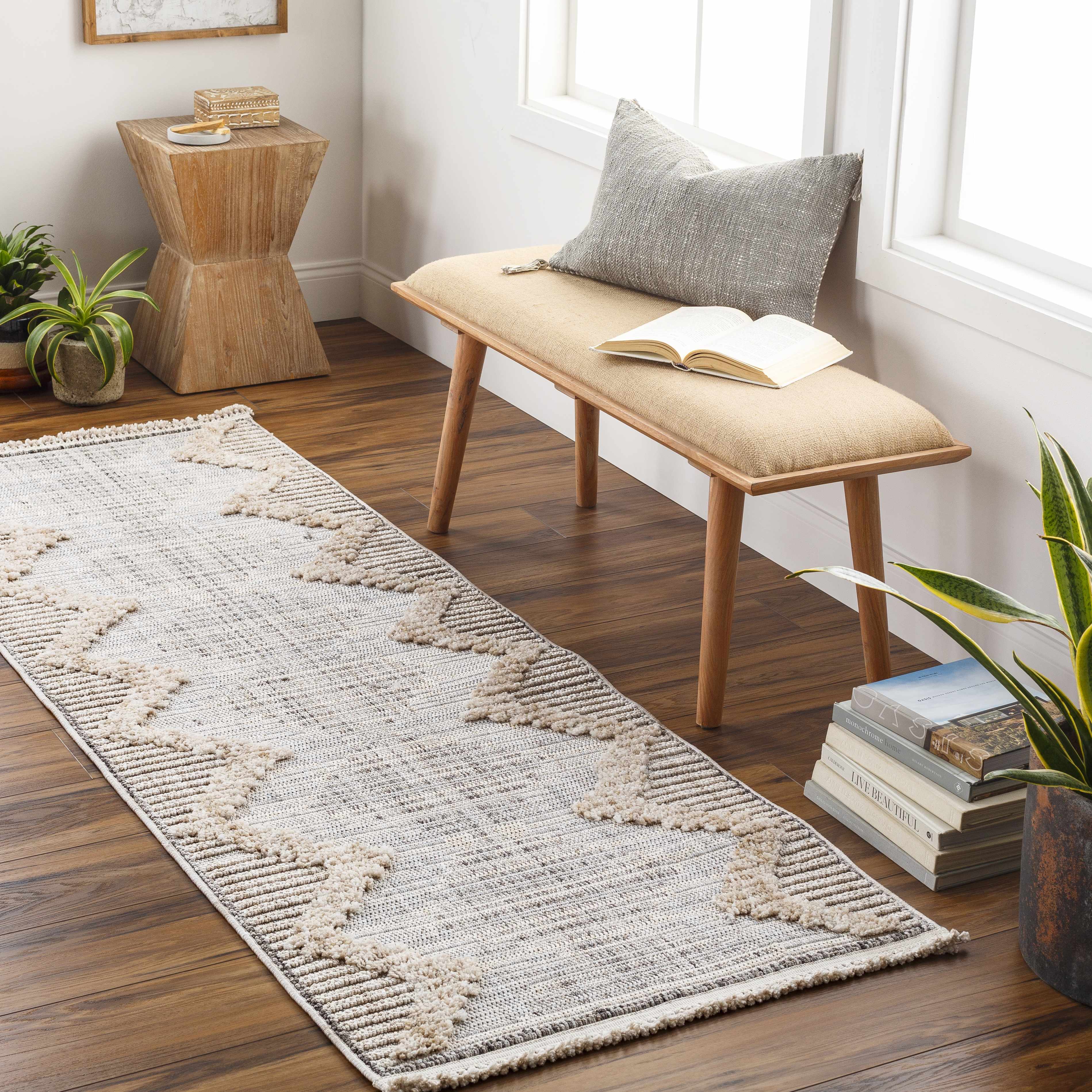 Milo High-Low Rustic Rug  Machine Woven  100% Polyester
