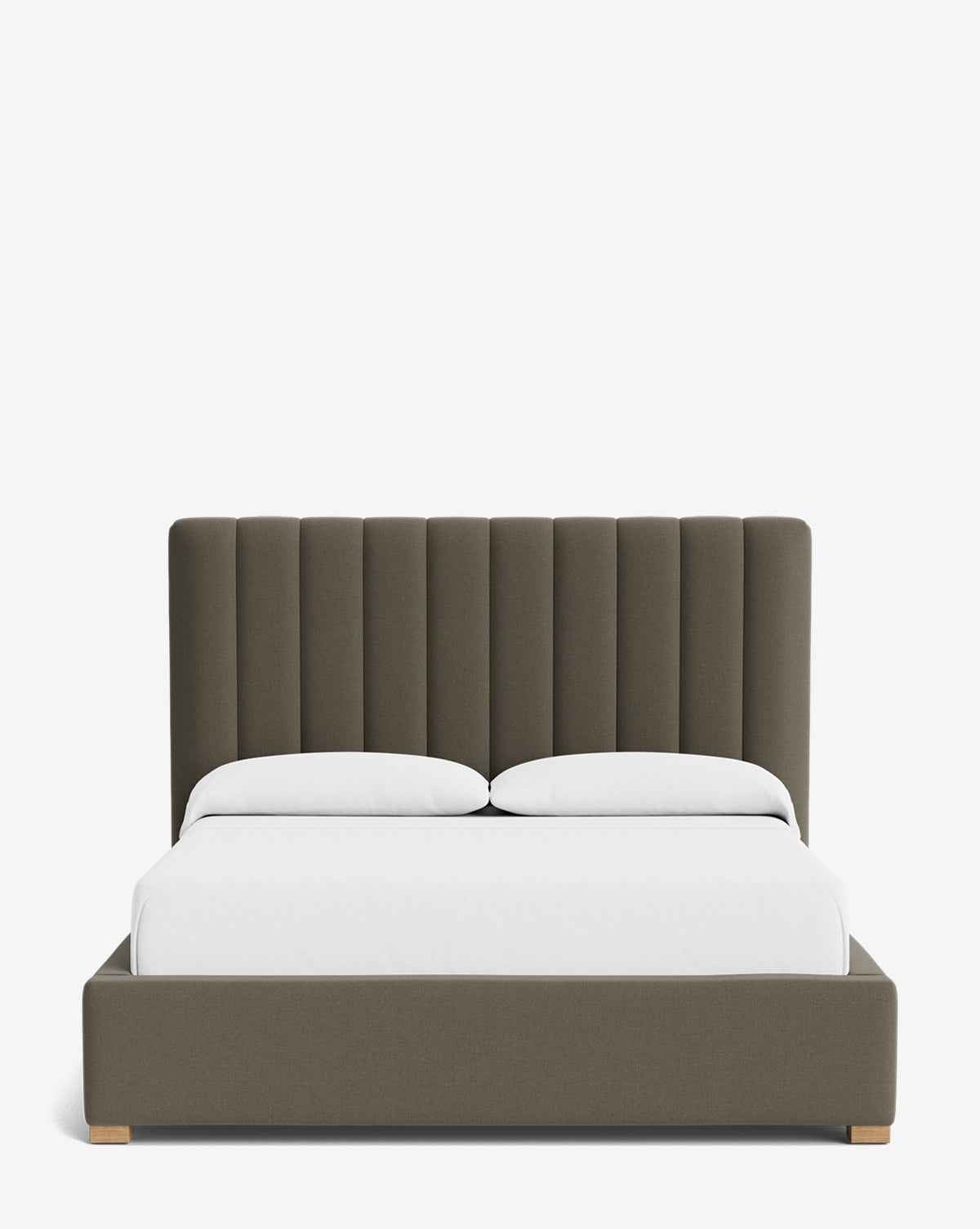 Bello Bed Tall Headboard  Fully Upholstered, Customizable Fabrics