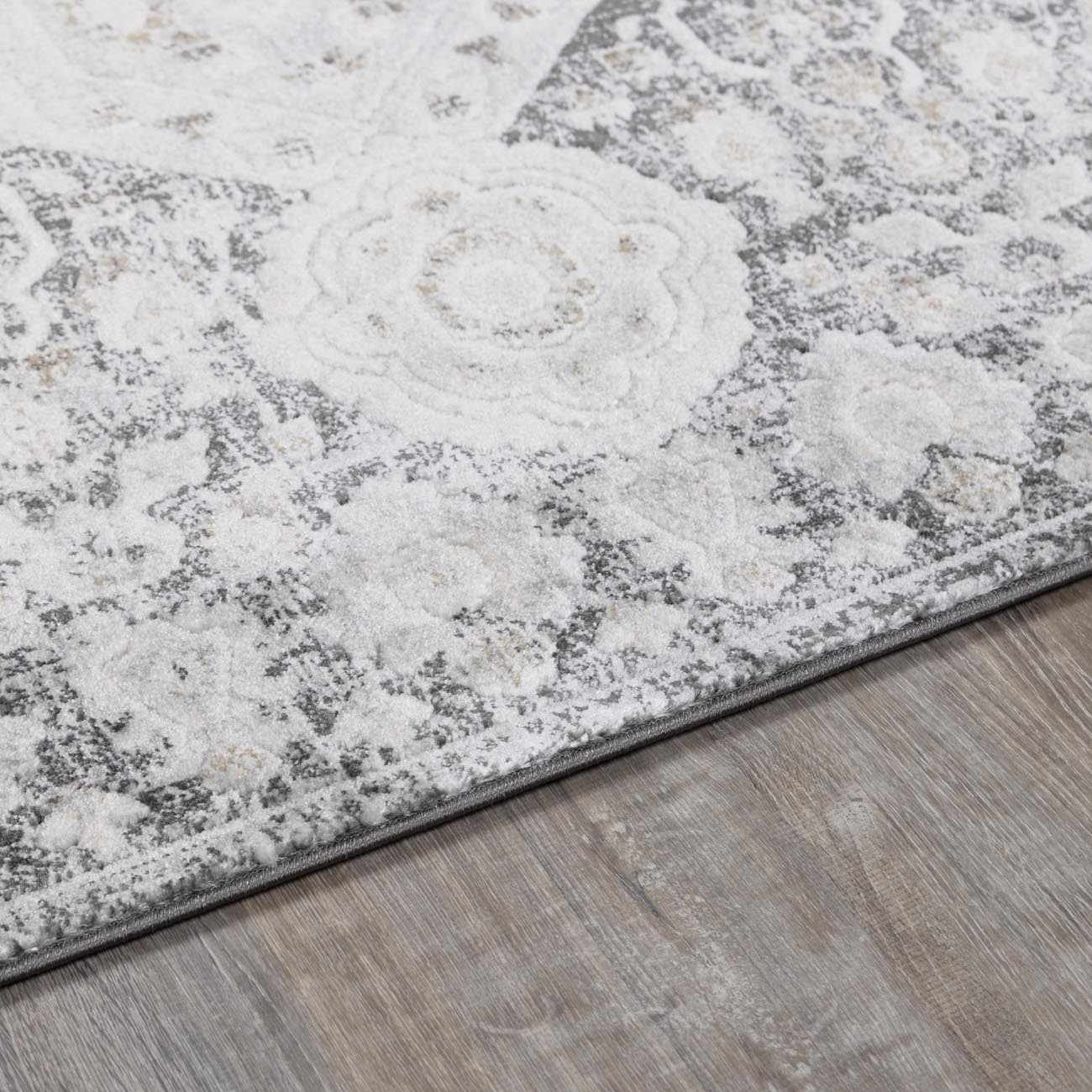 Minoan Area Rug  Traditional Machine Woven  Hexagonal Pattern