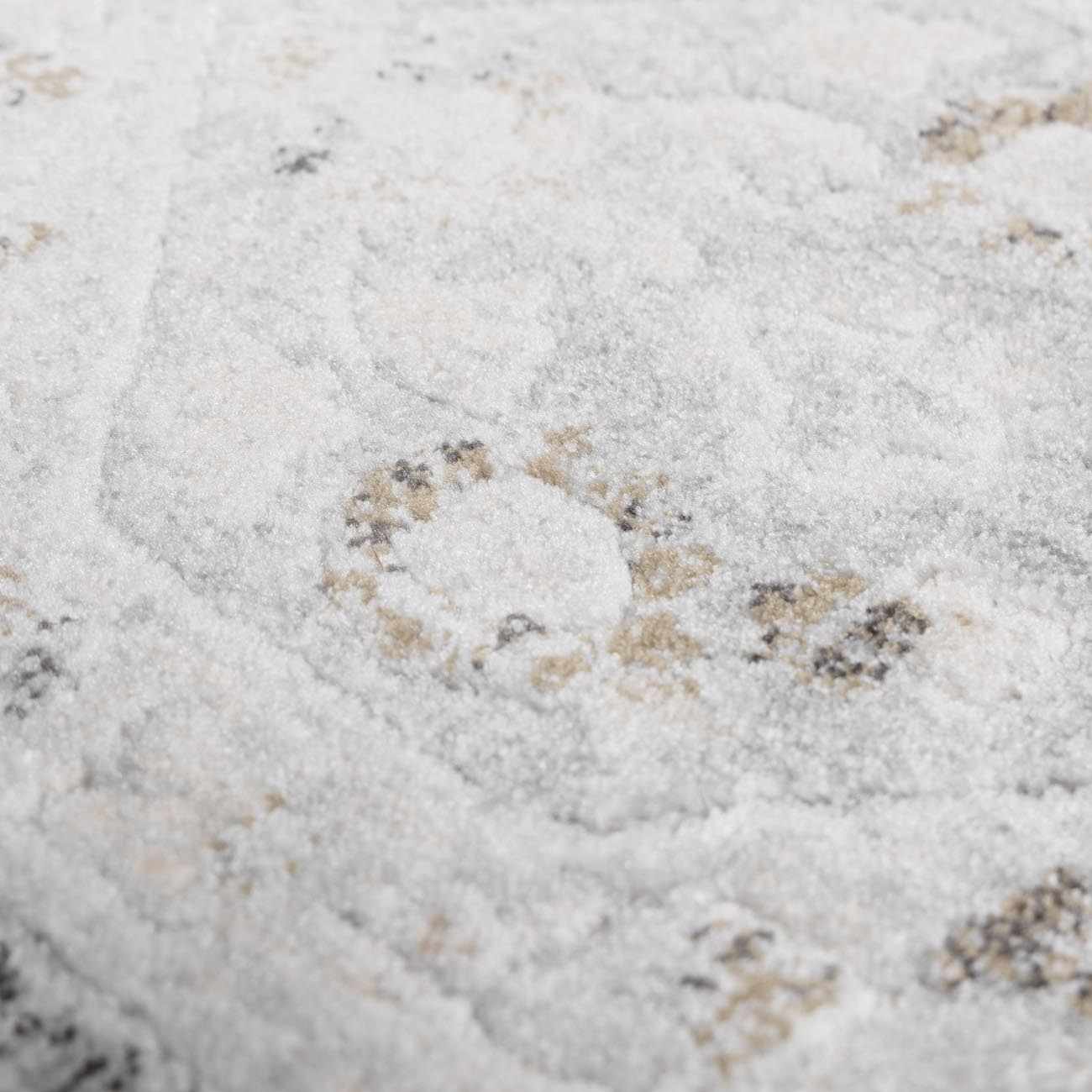 Minoan Area Rug  Traditional Machine Woven  Hexagonal Pattern