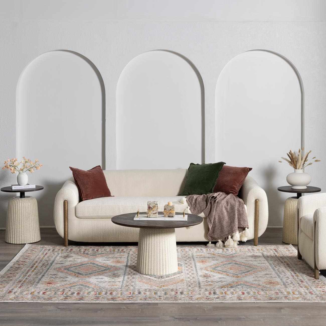 Demi Area Rug  Machine Woven, Medium Pile, Traditional Style