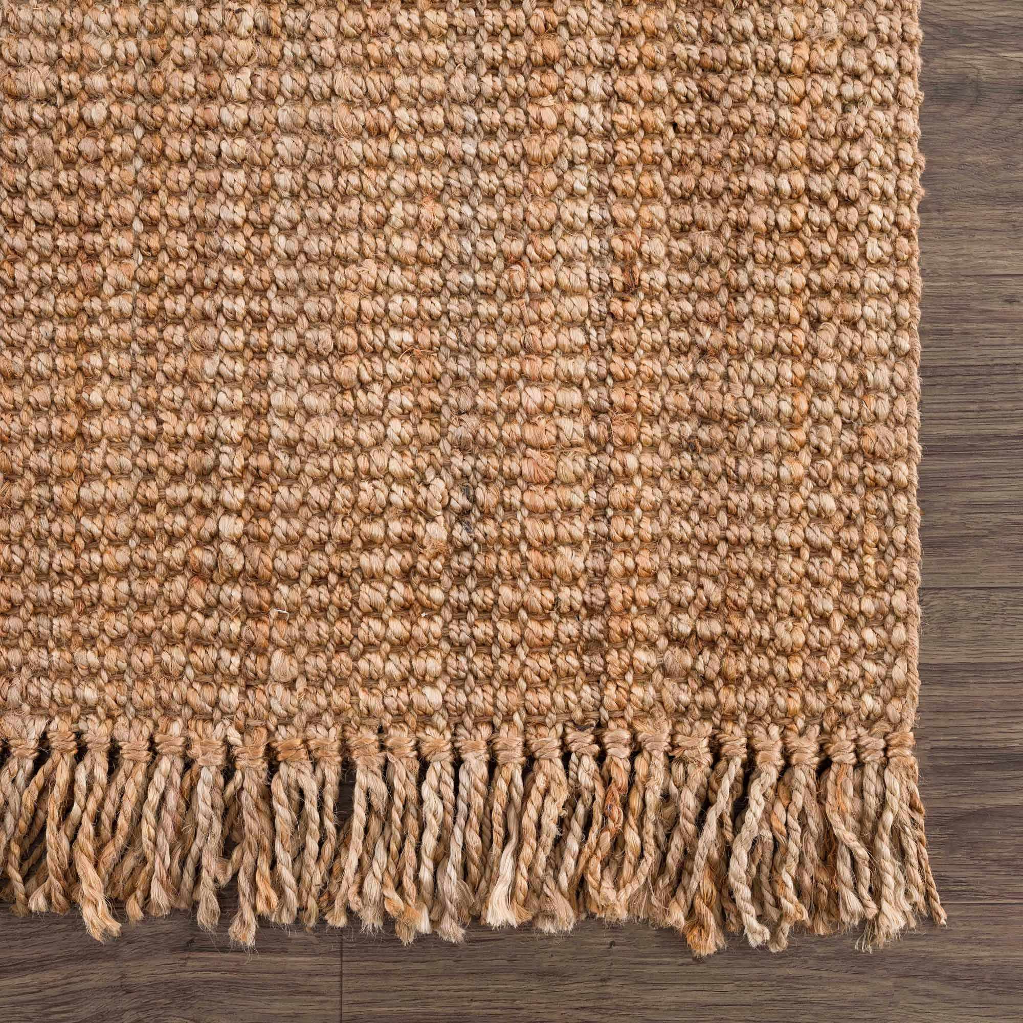 Bela Jute Rug Hand Woven Eco-Friendly with Bohemian Tassels