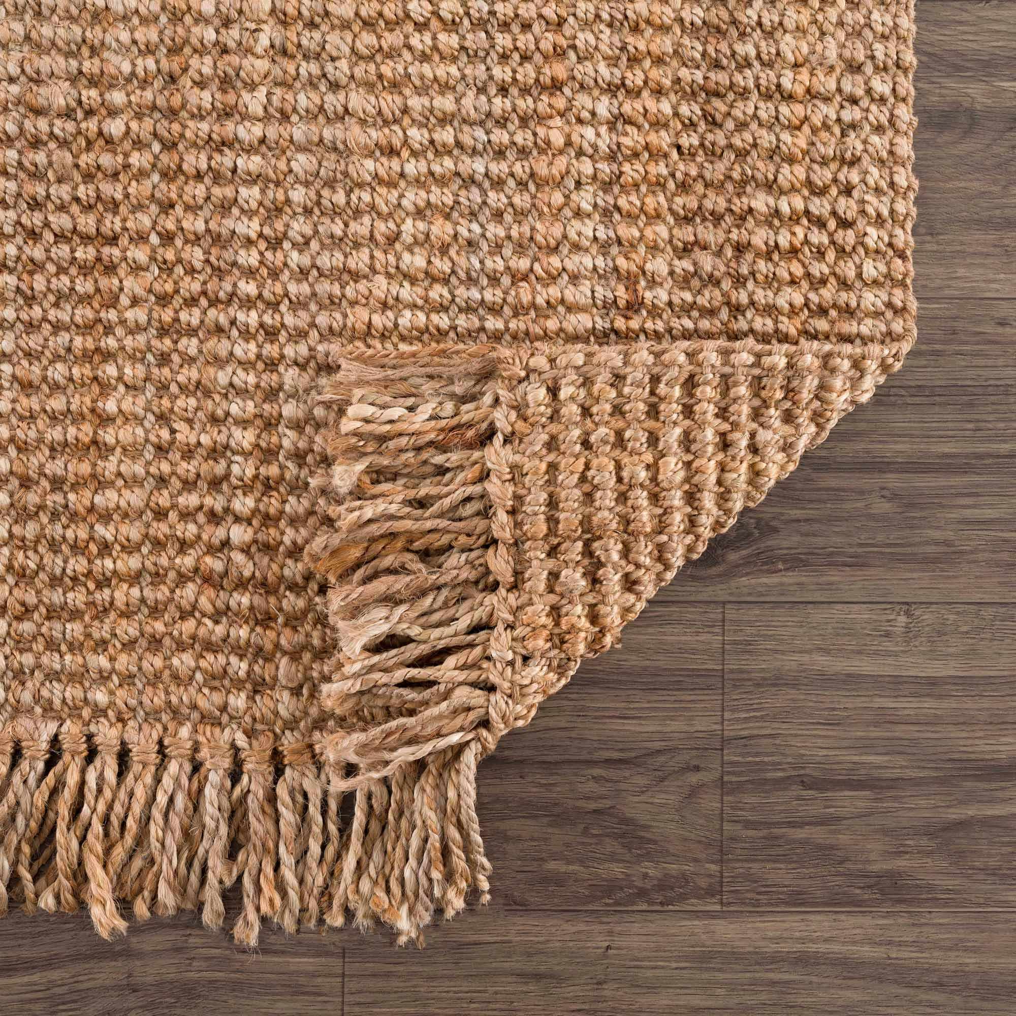 Bela Jute Rug Hand Woven Eco-Friendly with Bohemian Tassels