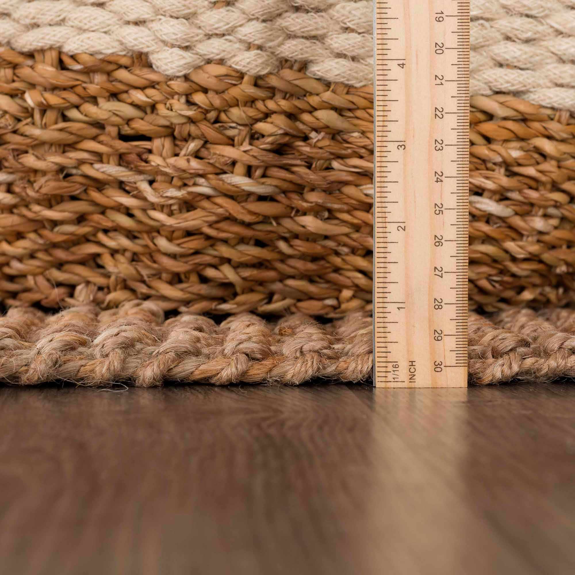 Bela Jute Rug Hand Woven Eco-Friendly with Bohemian Tassels