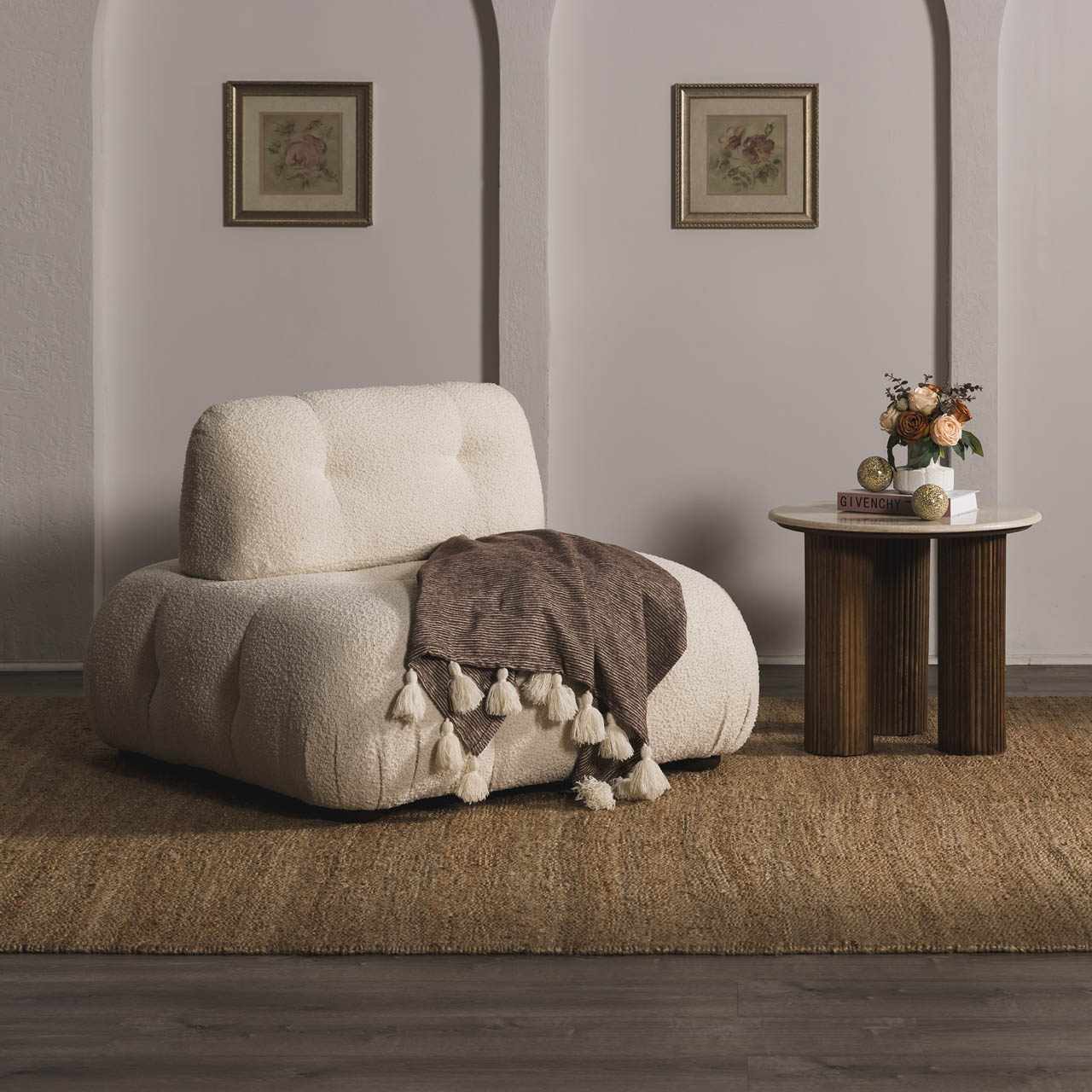 Bela Jute Rug Hand Woven Eco-Friendly with Bohemian Tassels