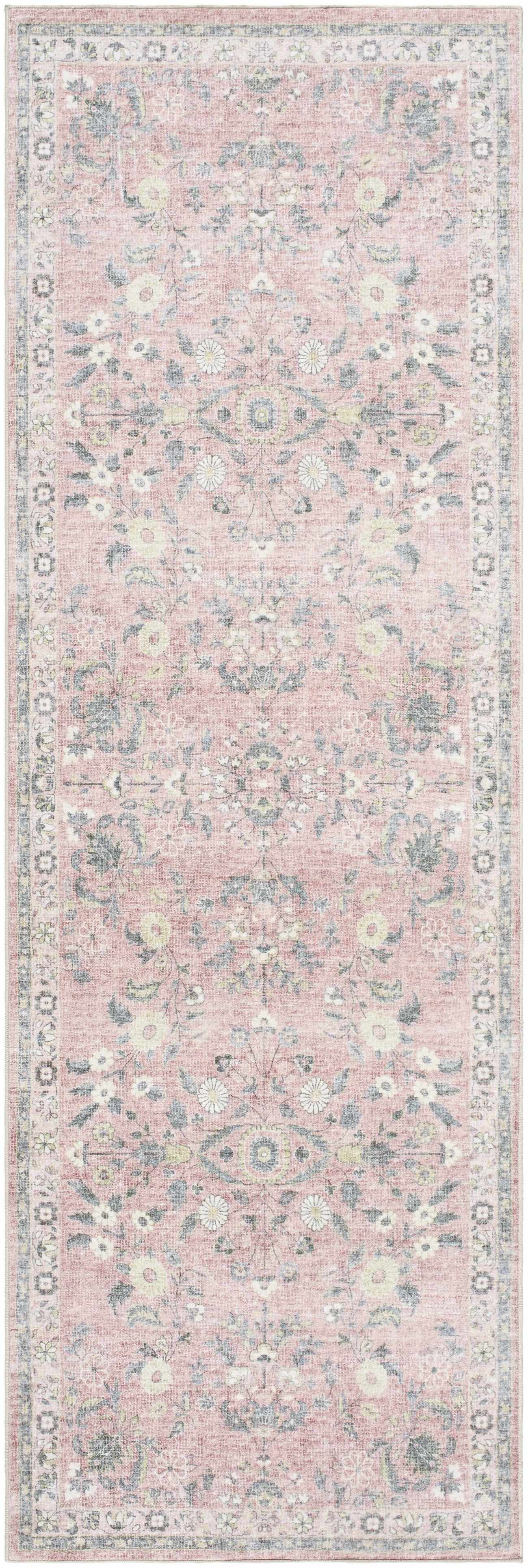 Meyra Area Rug  Machine Washable, Low Pile Polyester