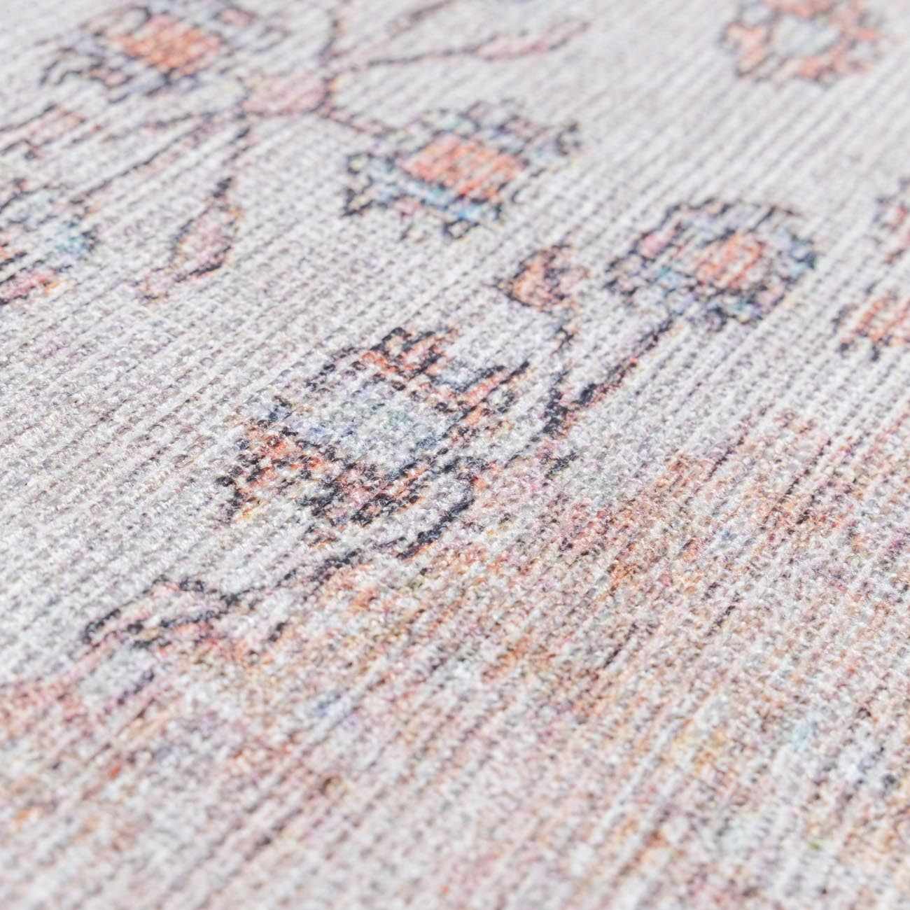 Mira Washable Area Rug  Machine Woven Chenille-Polyester, Aqua