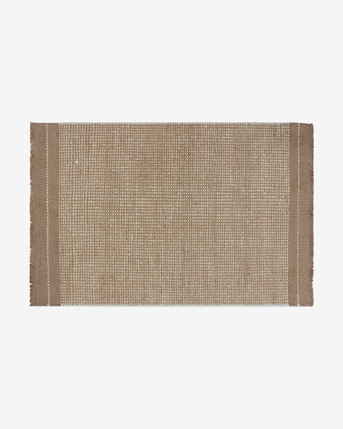 Bela Jute Rug  Handwoven Natural Texture, Subtle Fringed Edges