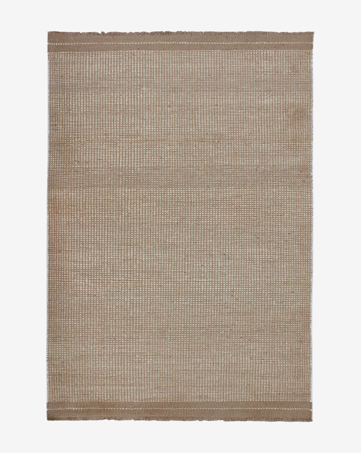 Bela Jute Rug  Handwoven Natural Texture, Subtle Fringed Edges