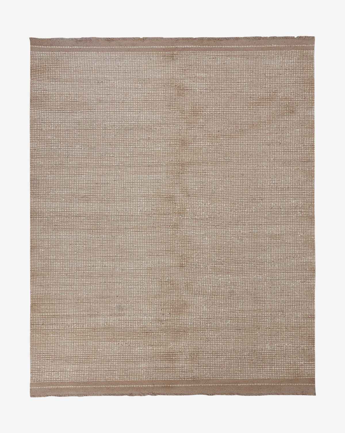 Bela Jute Rug  Handwoven Natural Texture, Subtle Fringed Edges