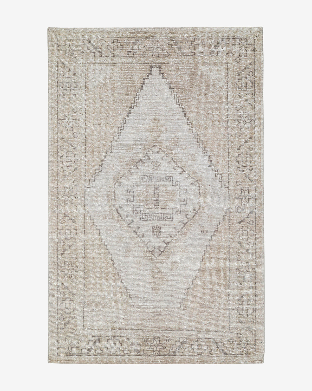 Bello Hand-Knotted Wool Rug  Vintage Inspired Design