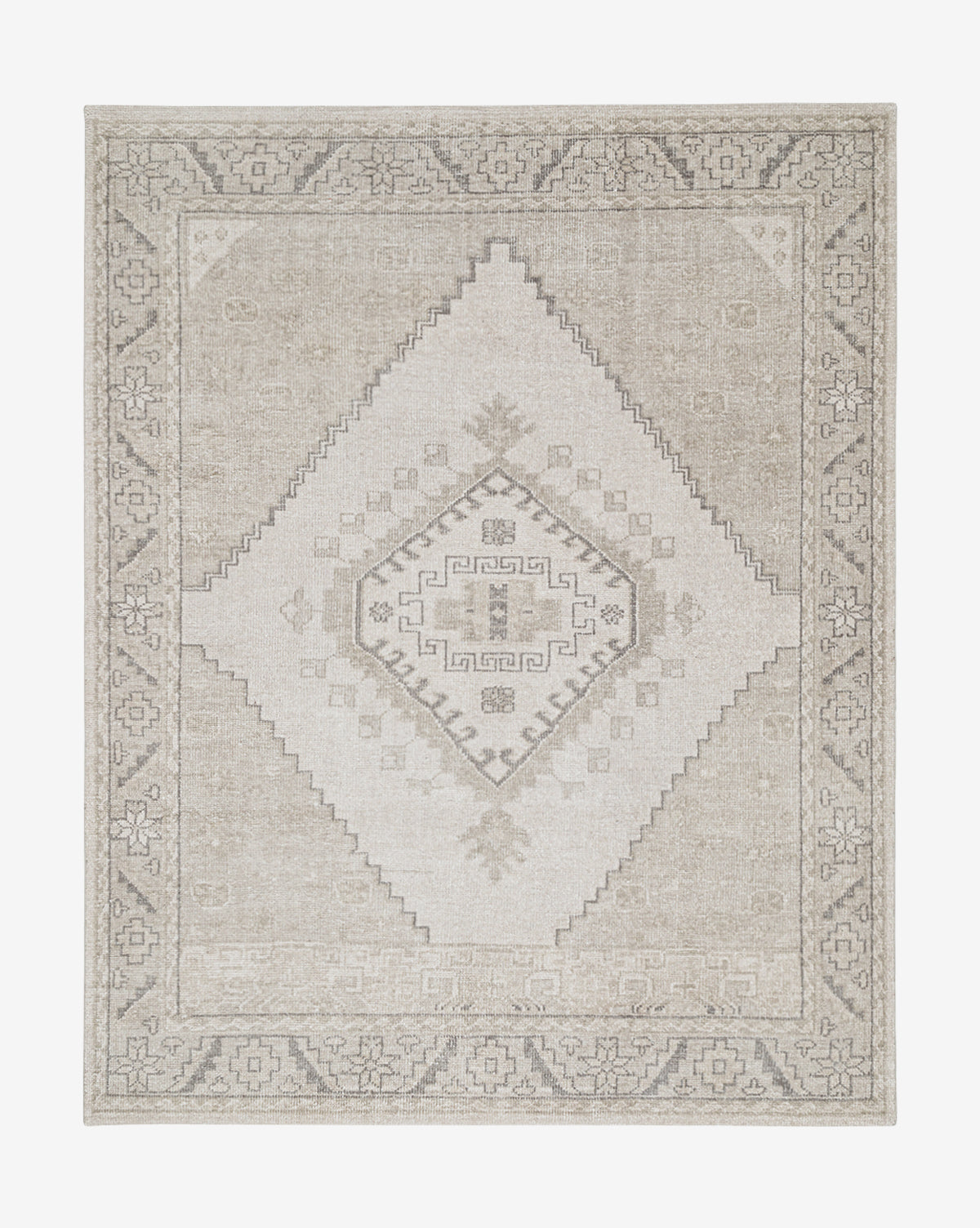 Bello Hand-Knotted Wool Rug  Vintage Inspired Design