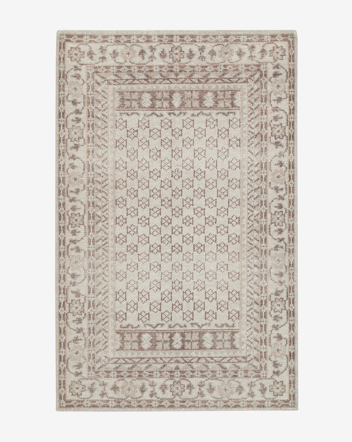 Bela Hand-Knotted Wool Rug  Durable, Neutral Hues