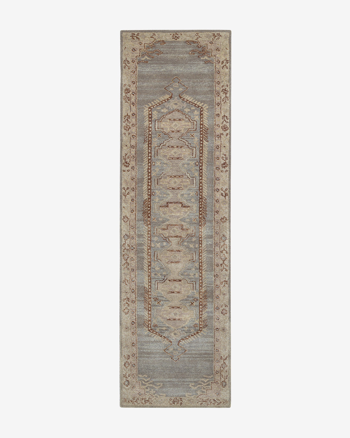 Luna Handwoven Wool Rug  100% Soft Wool, Unique Motif