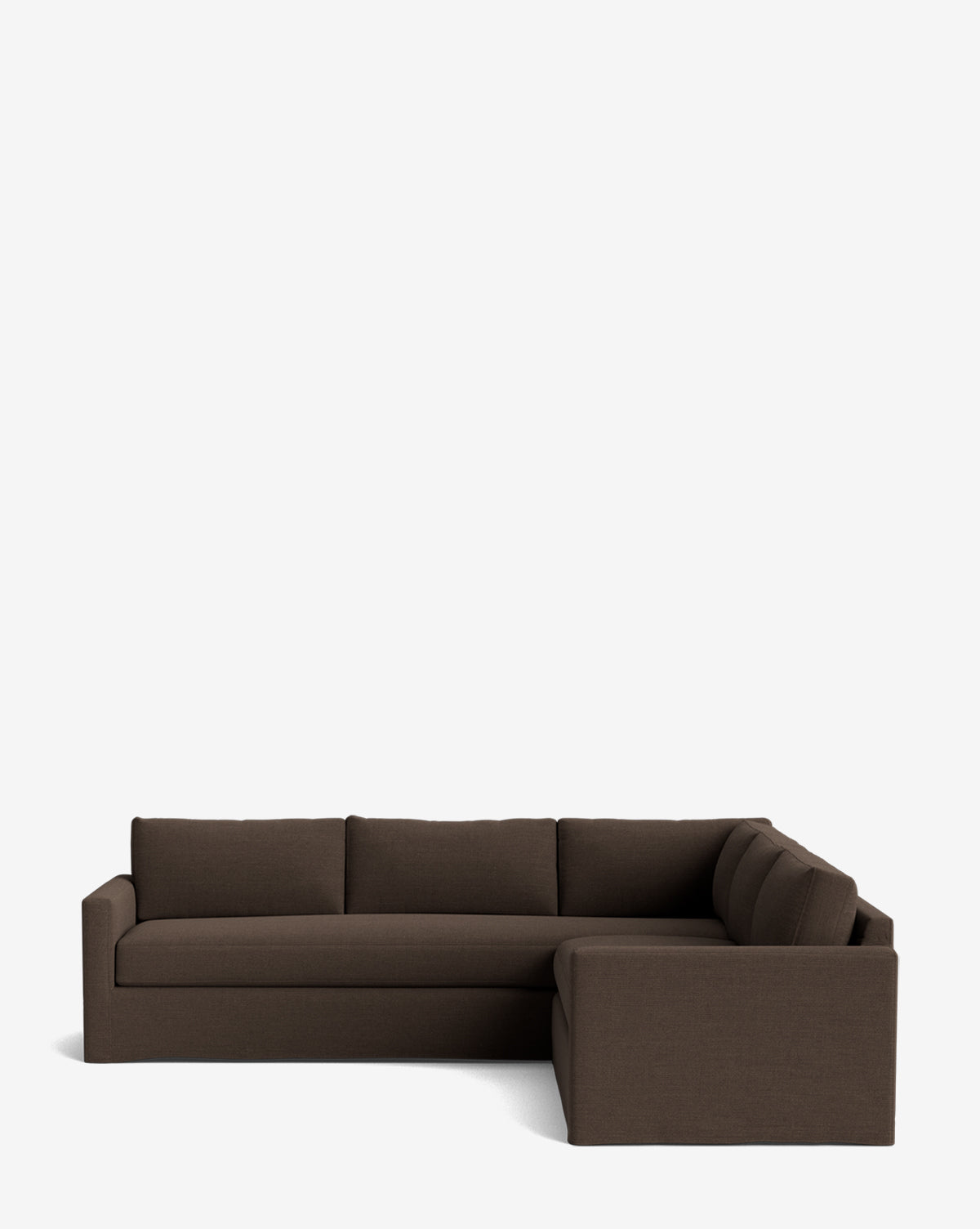 Mira L Sectional Sofa 108" Customizable Fabric, Luxurious Comfort