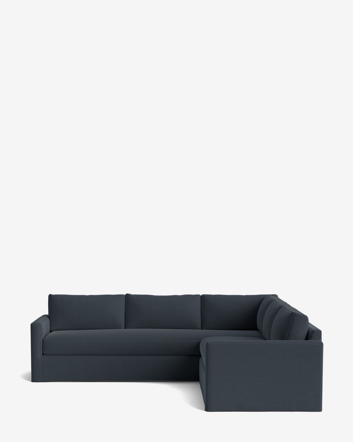 Mira L Sectional Sofa 108" Customizable Fabric, Luxurious Comfort