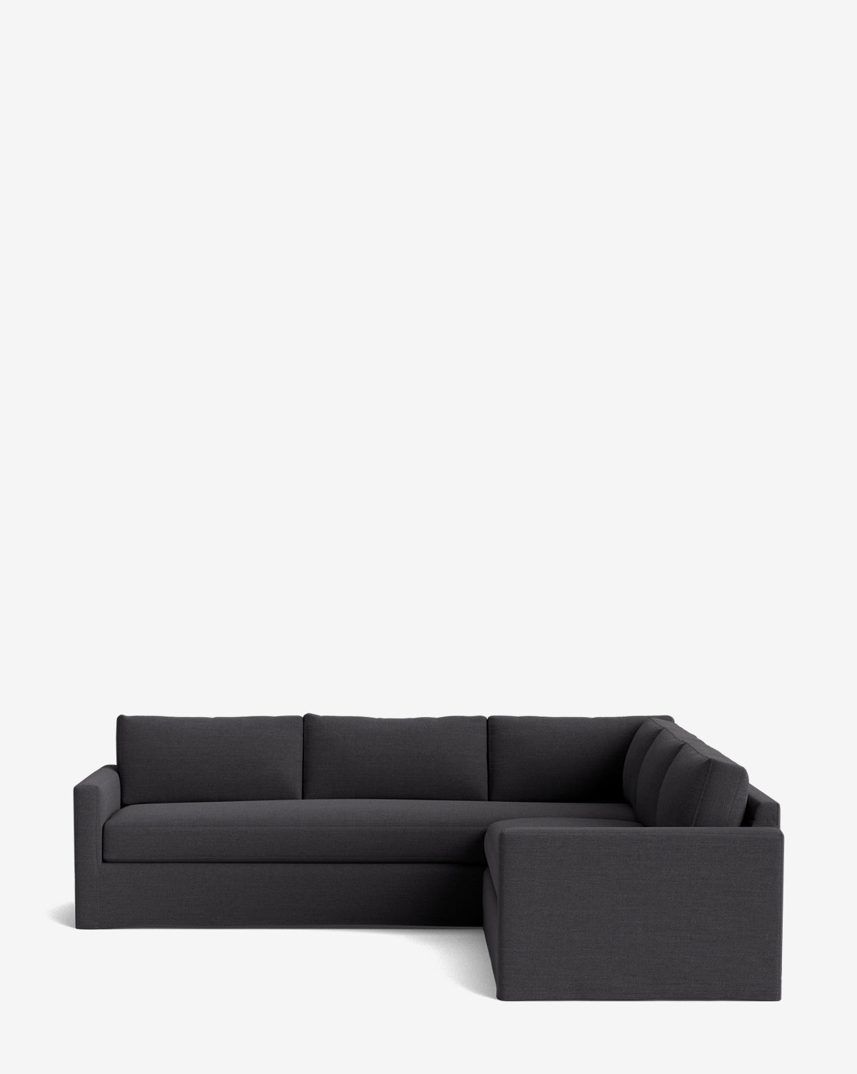 Mira L Sectional Sofa 108" Customizable Fabric, Luxurious Comfort