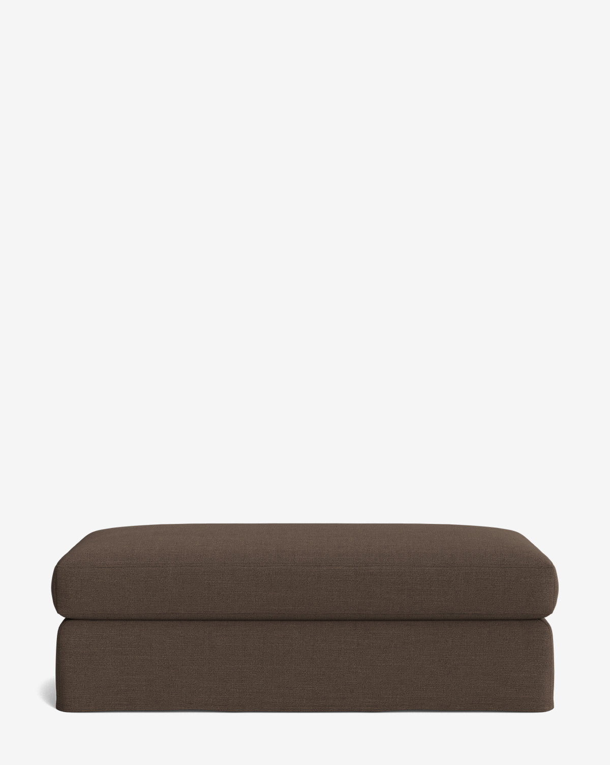 Milo Slipcover Ottoman  Customizable Fabrics, Luxurious Cushion