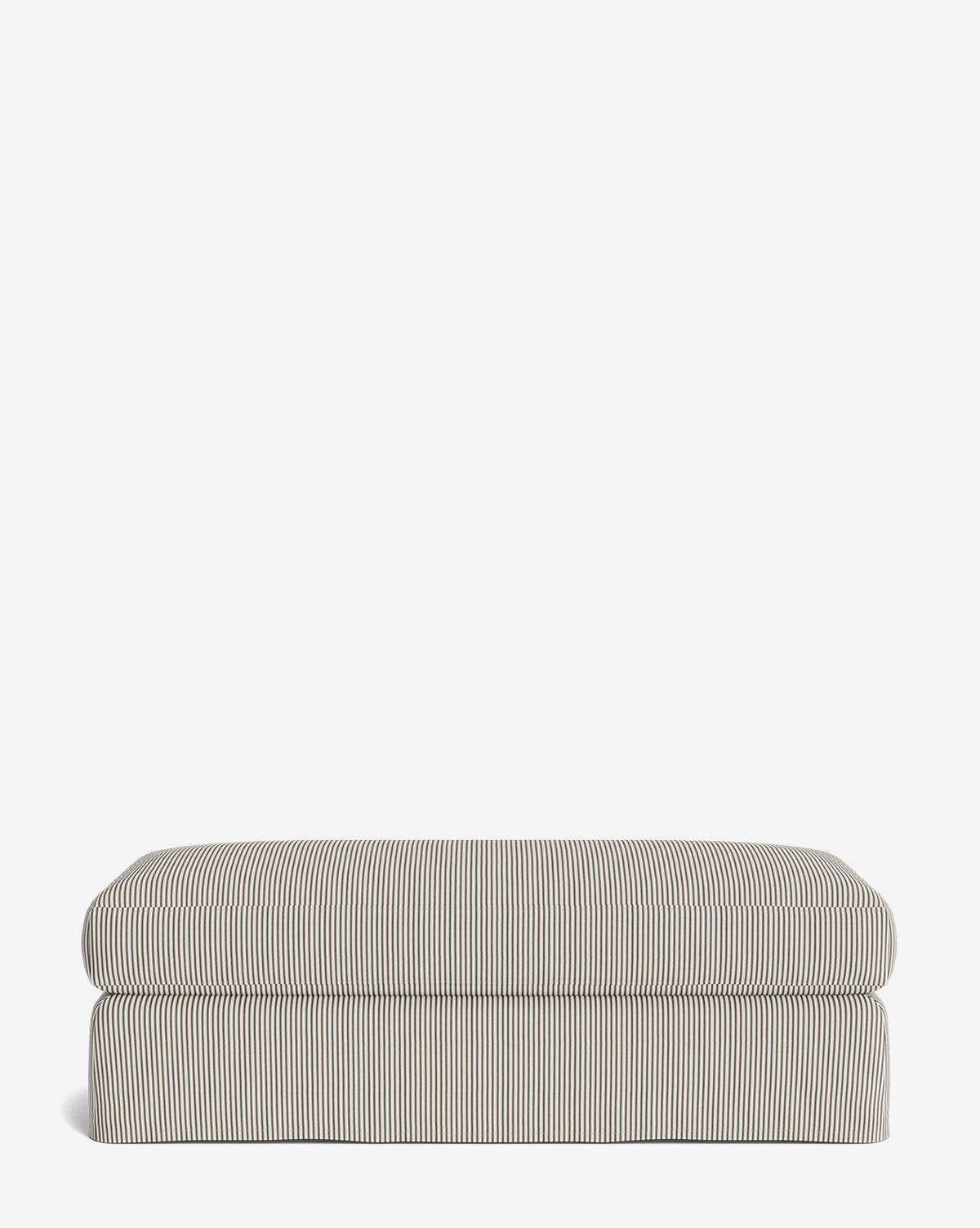 Milo Slipcover Ottoman  Customizable Fabrics, Luxurious Cushion