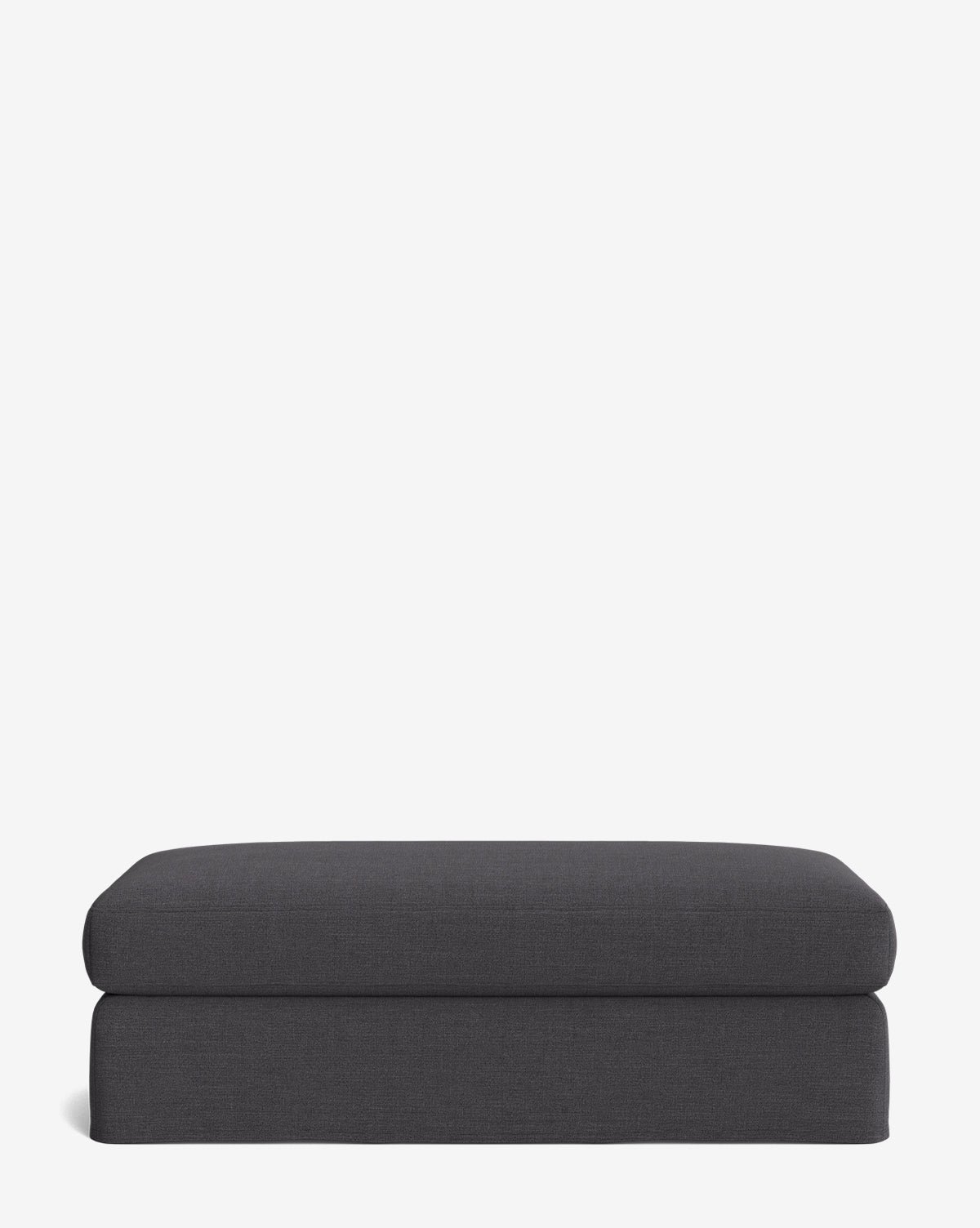 Milo Slipcover Ottoman  Customizable Fabrics, Luxurious Cushion