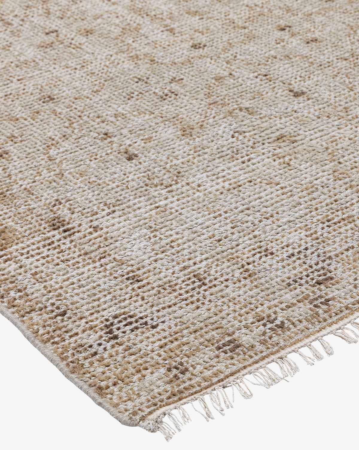 Milo Hand-Knotted Rug  Soft Fringe, Classic Pattern