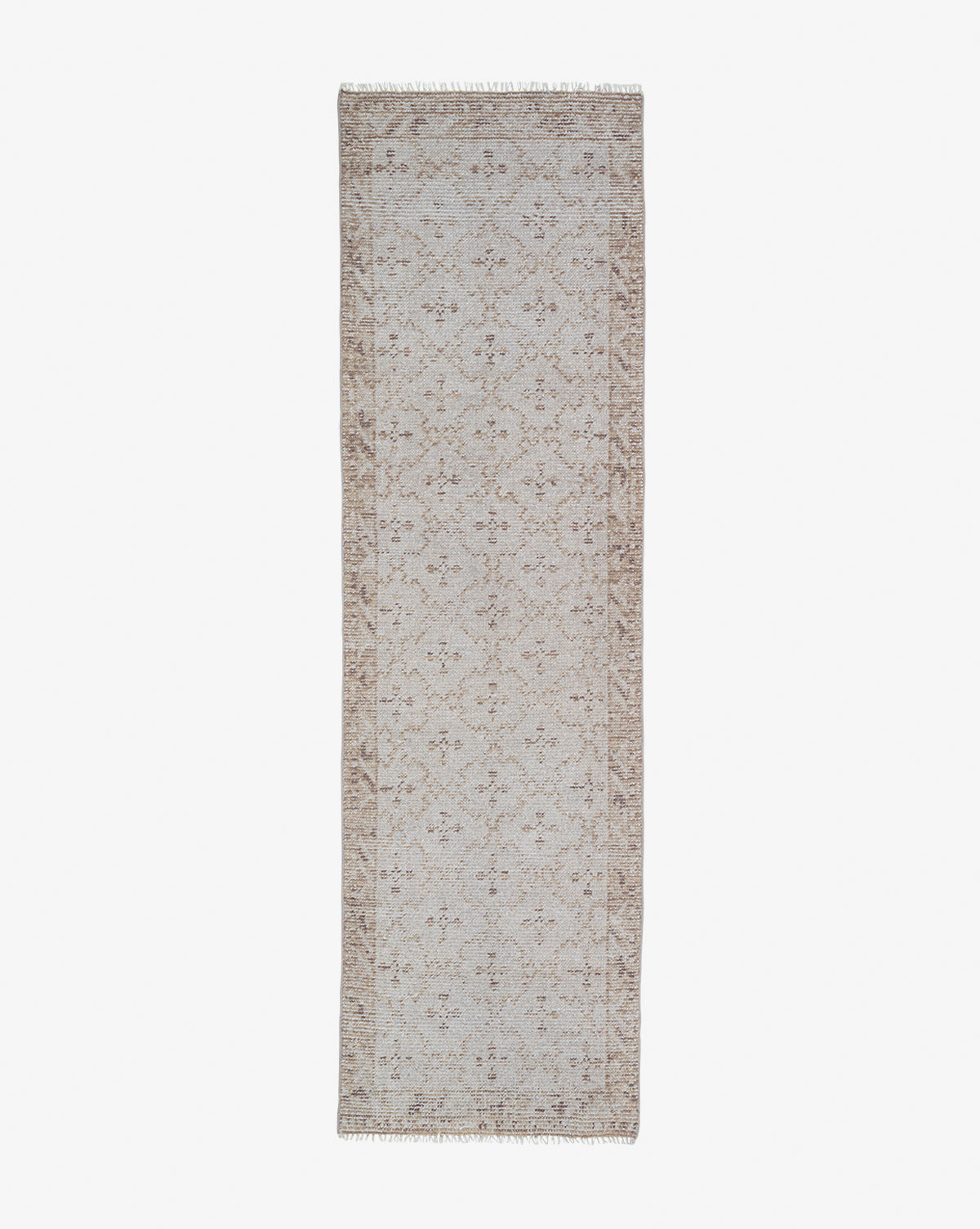 Milo Hand-Knotted Rug  Soft Fringe, Classic Pattern