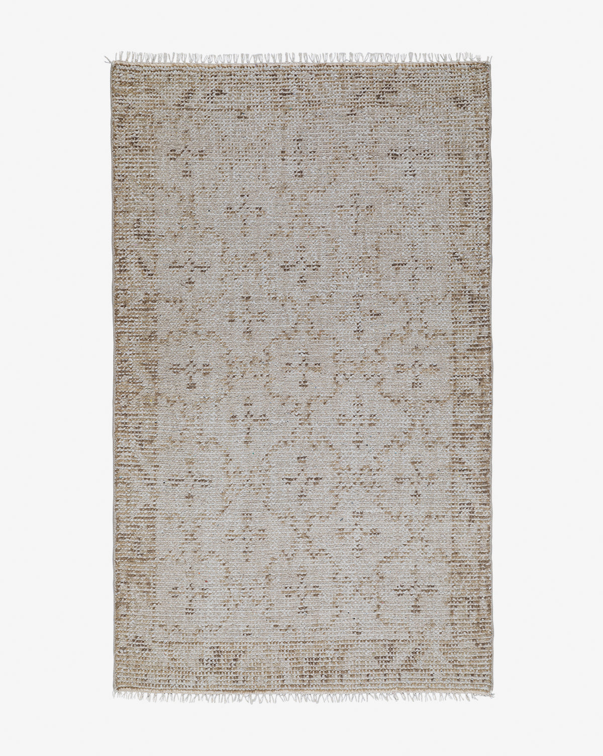 Milo Hand-Knotted Rug  Soft Fringe, Classic Pattern