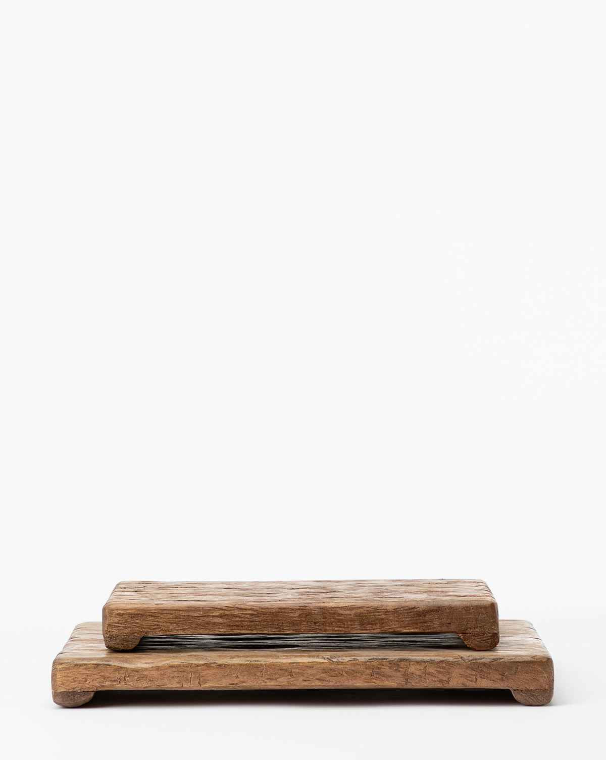 Mara Rectangular Pedestal  Mango Wood, Food Safe