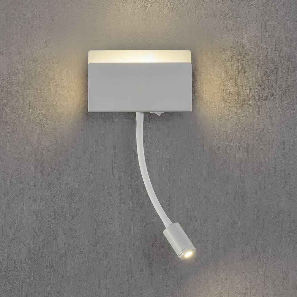 Cielo LED Wall Light | Square Metal Design with Spotlight
