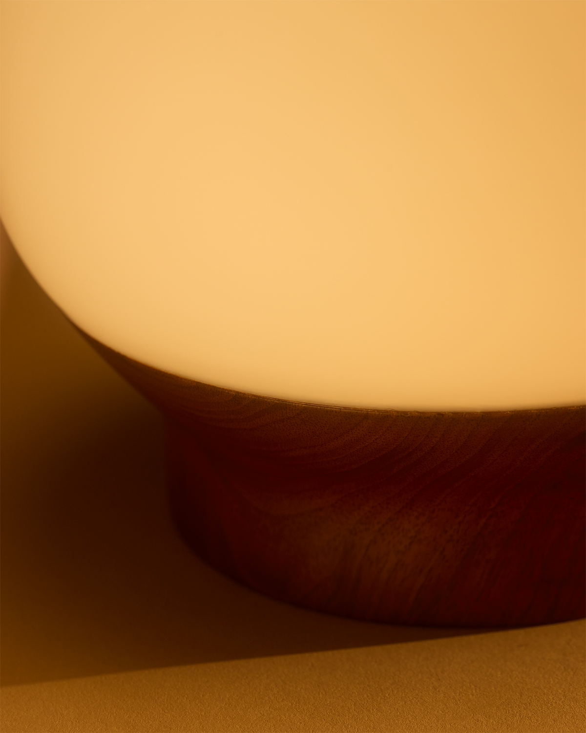 Bram Table Lamp | Walnut Base, Dimmer Switch