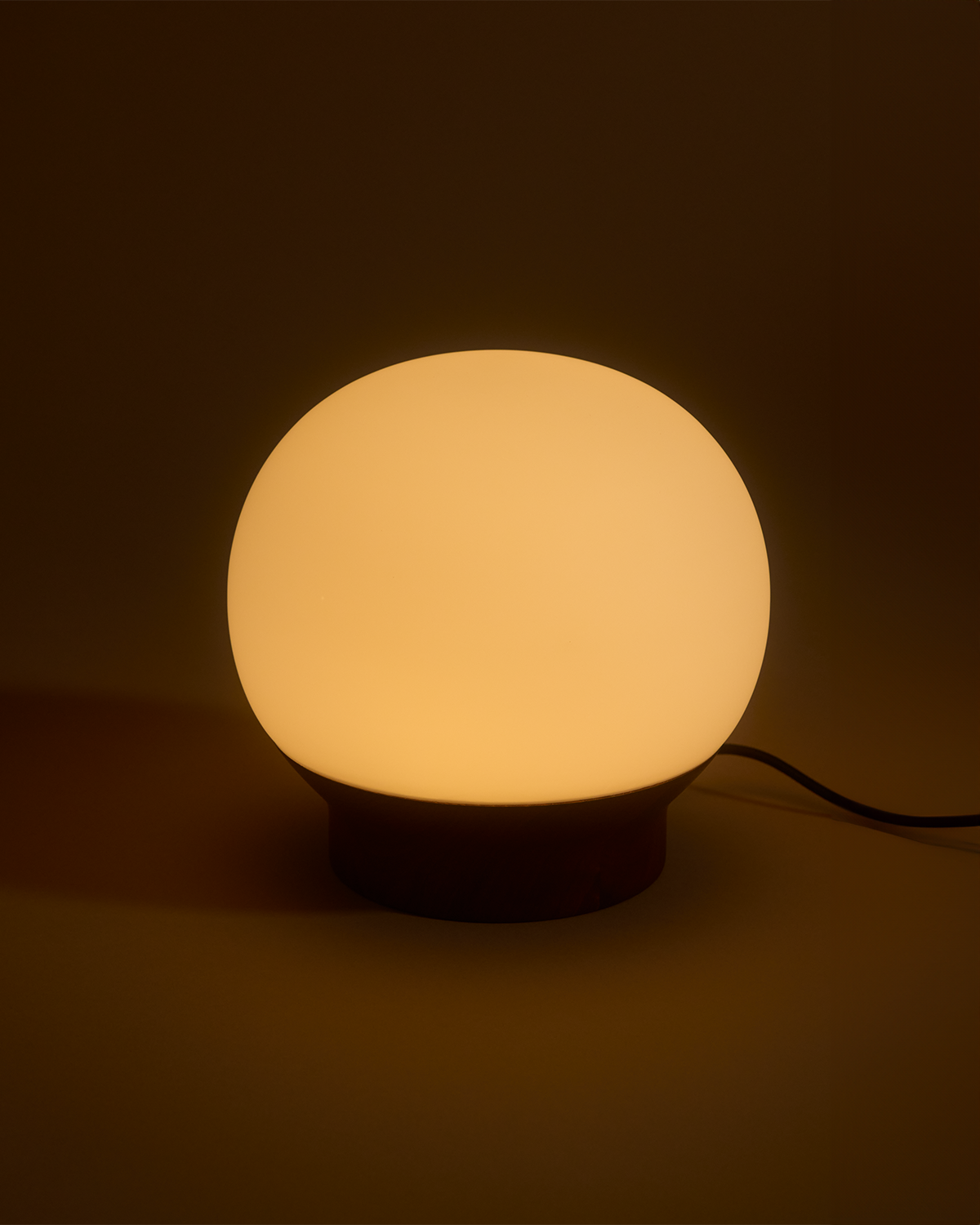 Bram Table Lamp | Walnut Base, Dimmer Switch