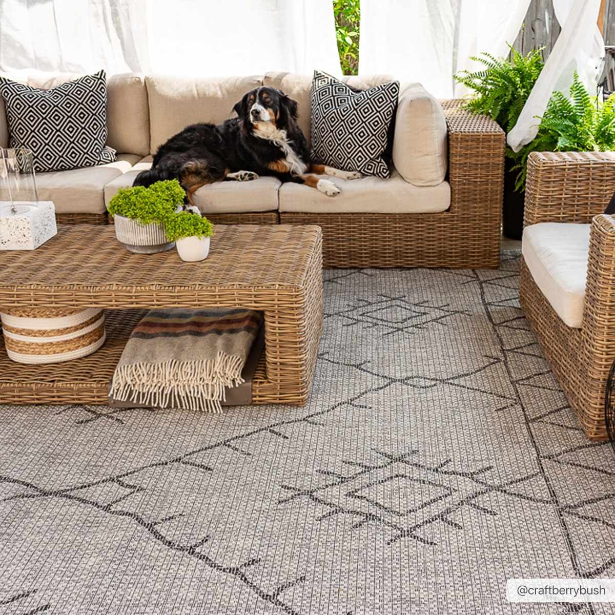 Bristol Outdoor Rug  Machine Woven  100% Polypropylene