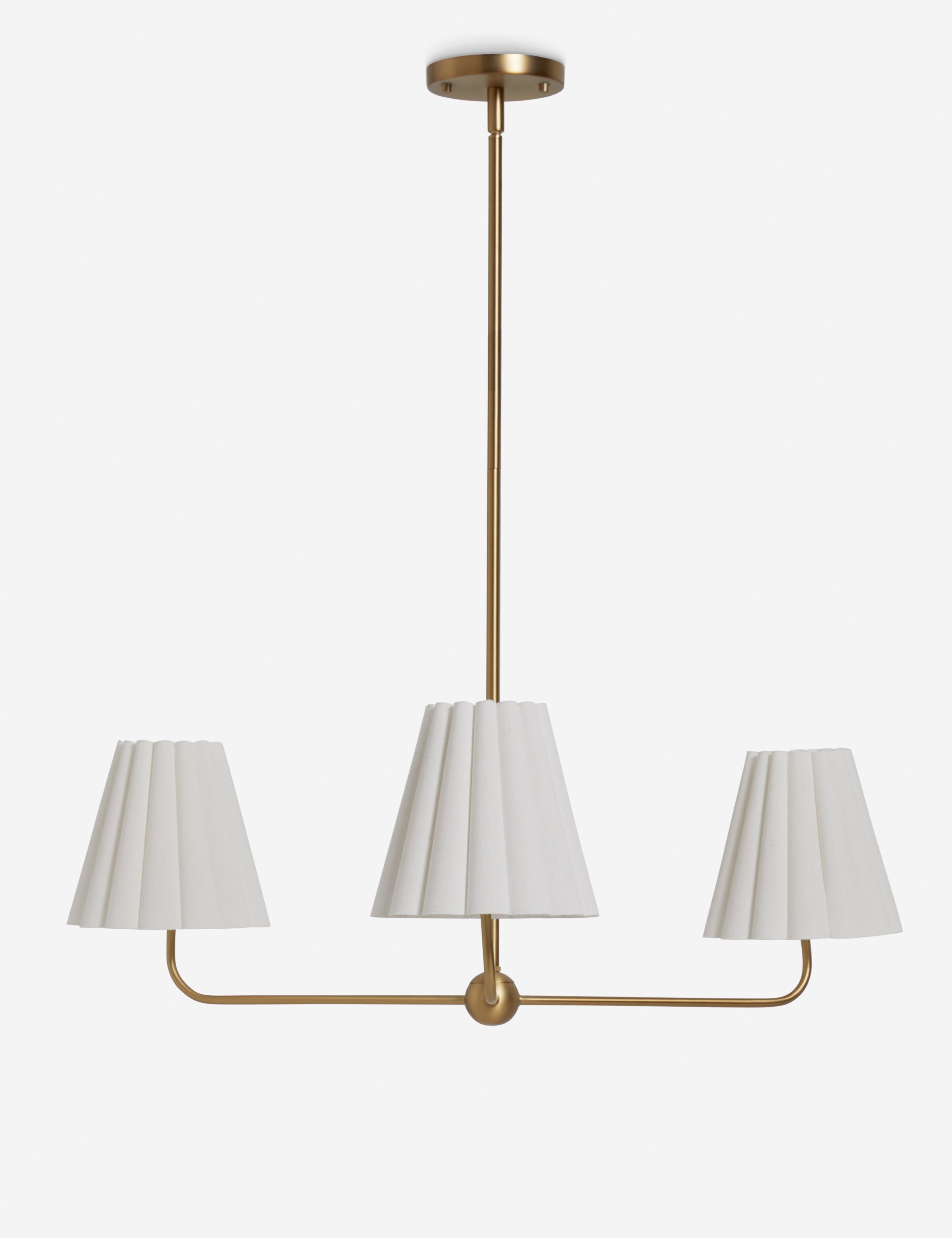 Mira Chandelier | Ruffled Shades, Transitional Style