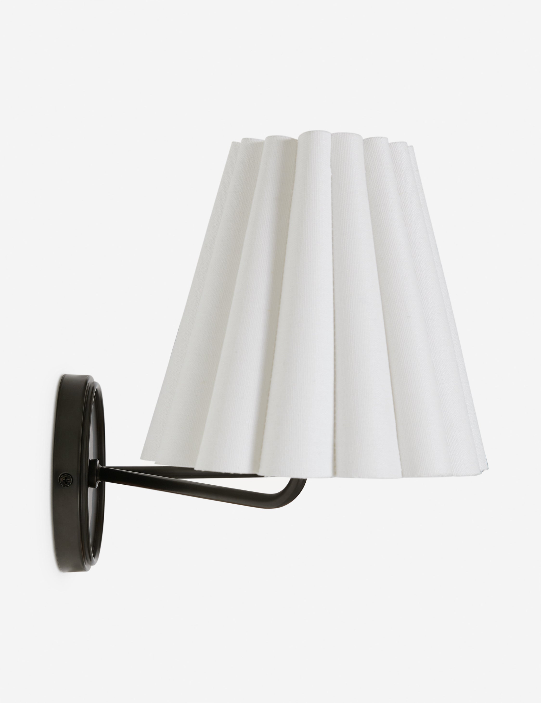 Mira Double Sconce | Modern Ruffled Shade, Transitional Decor