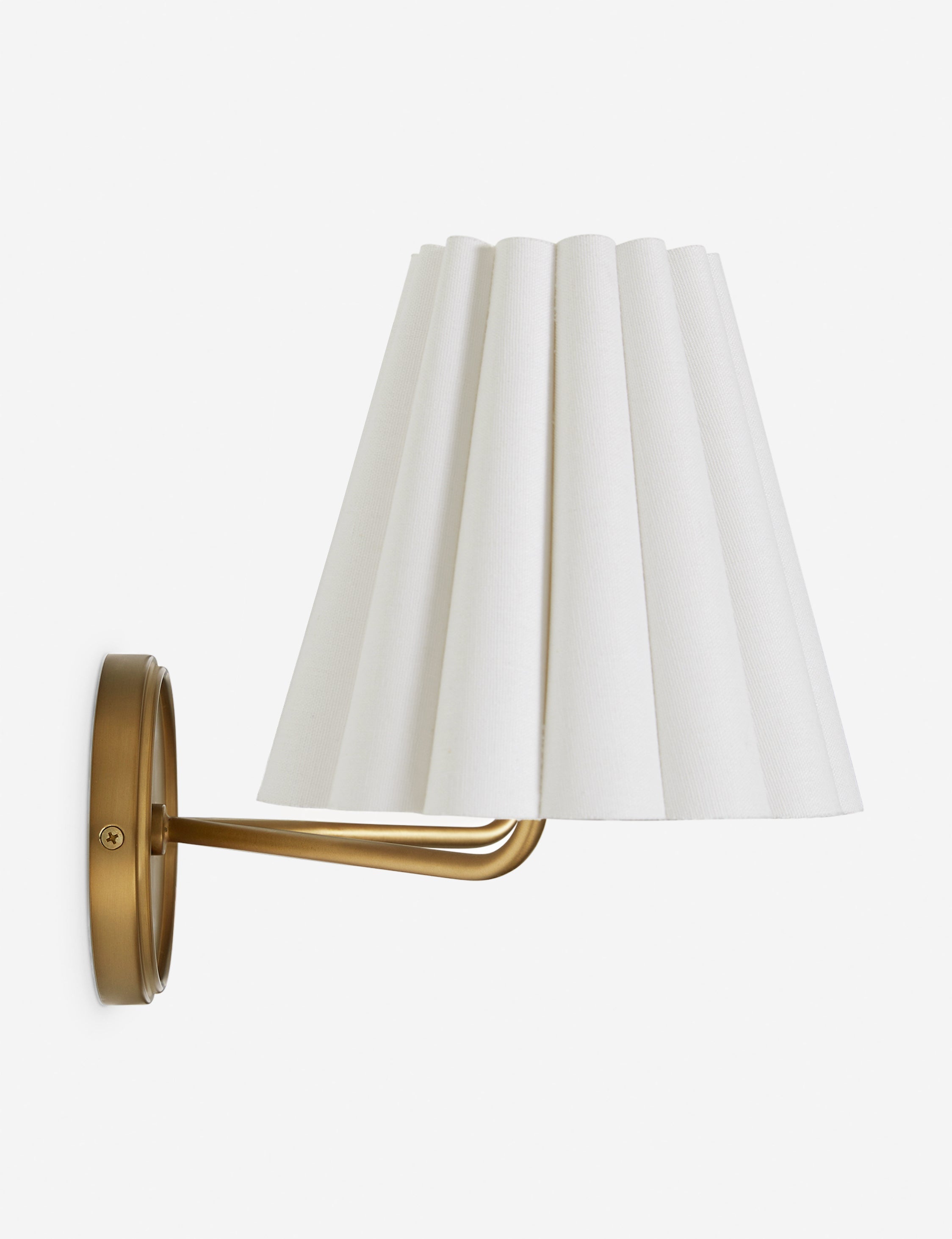 Mira Double Sconce | Modern Ruffled Shade, Transitional Decor