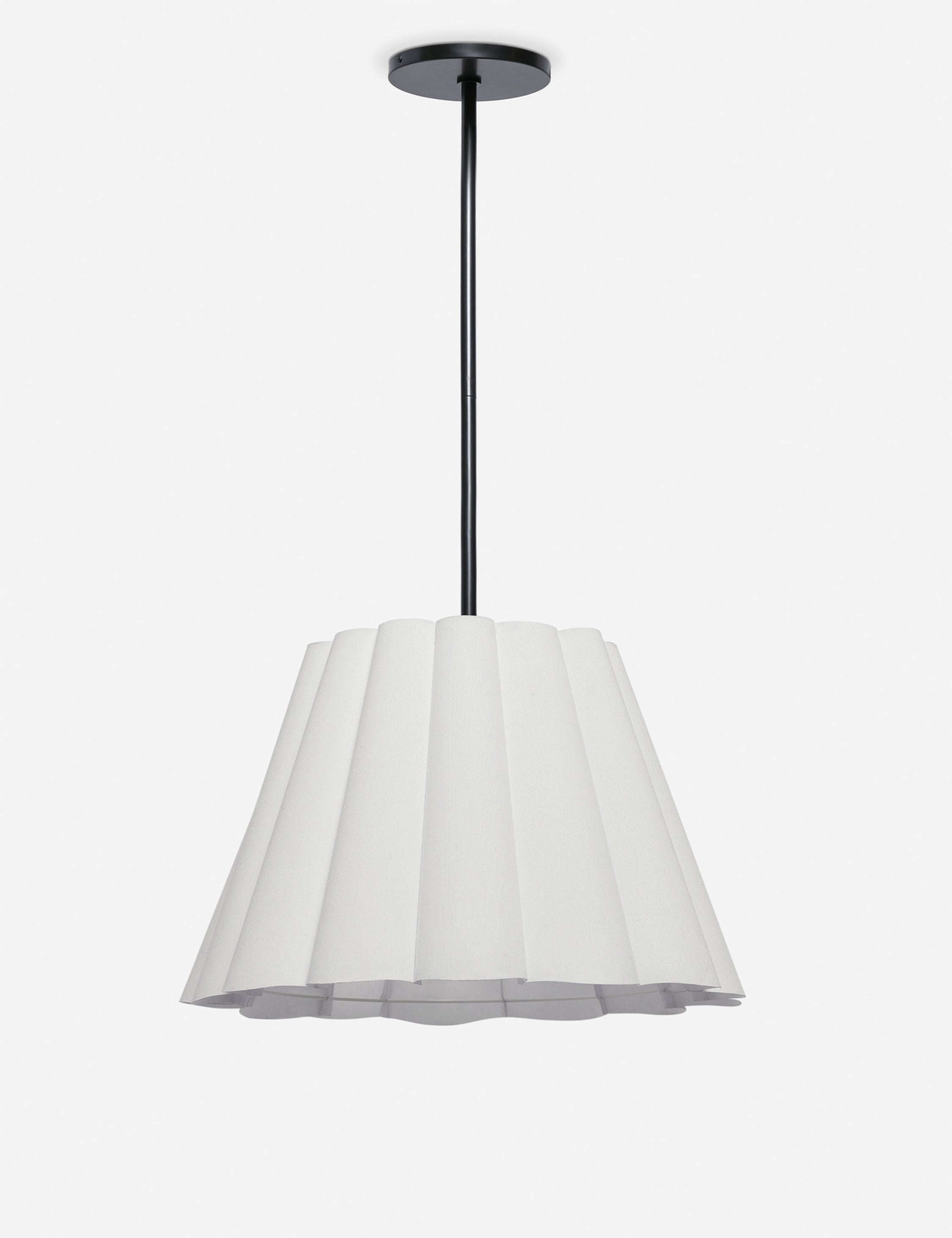 Milo Pendant Light | Ruffled Shade, Modern Design