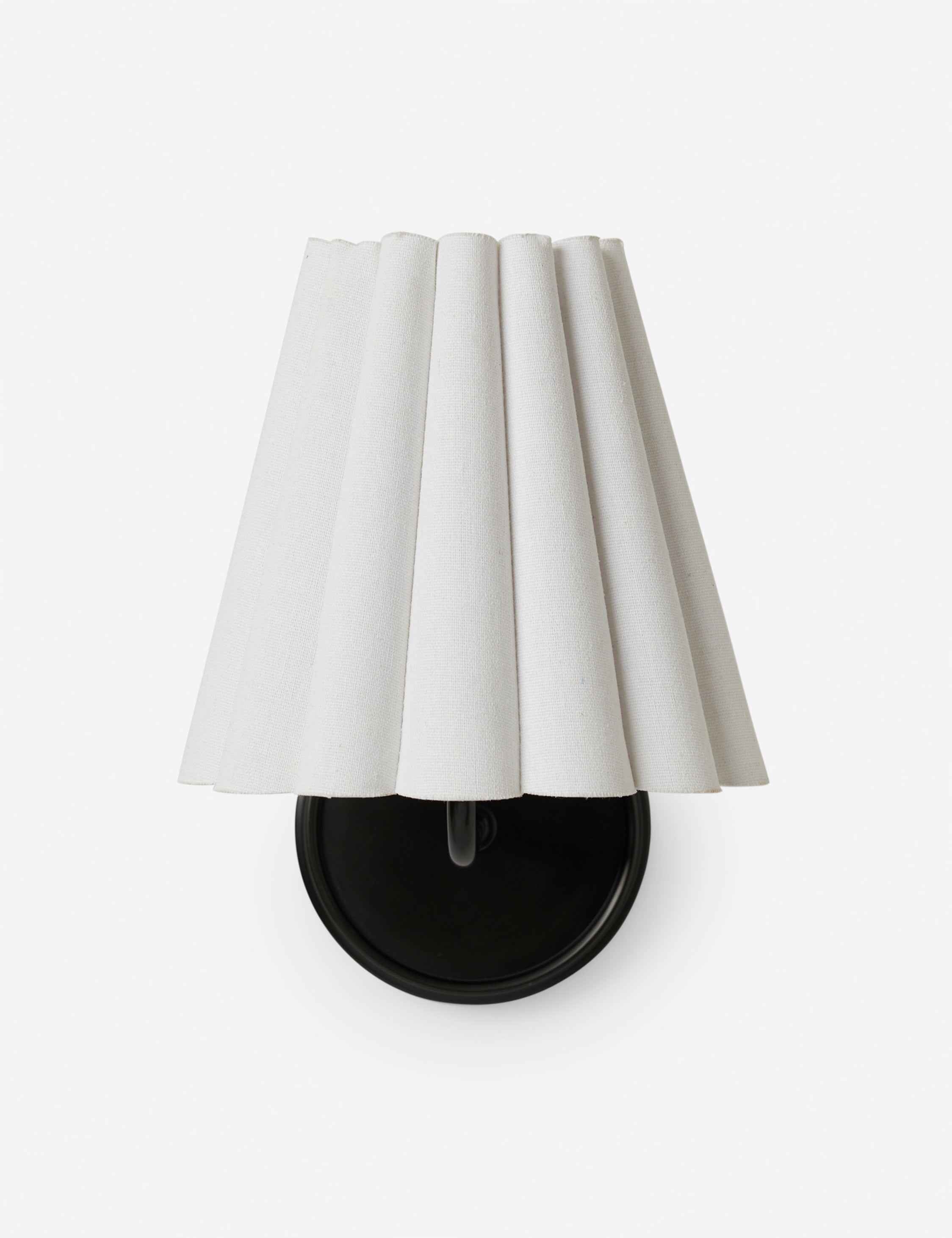Mira Wall Sconce | Ruffled Shade, Modern Transitional Design