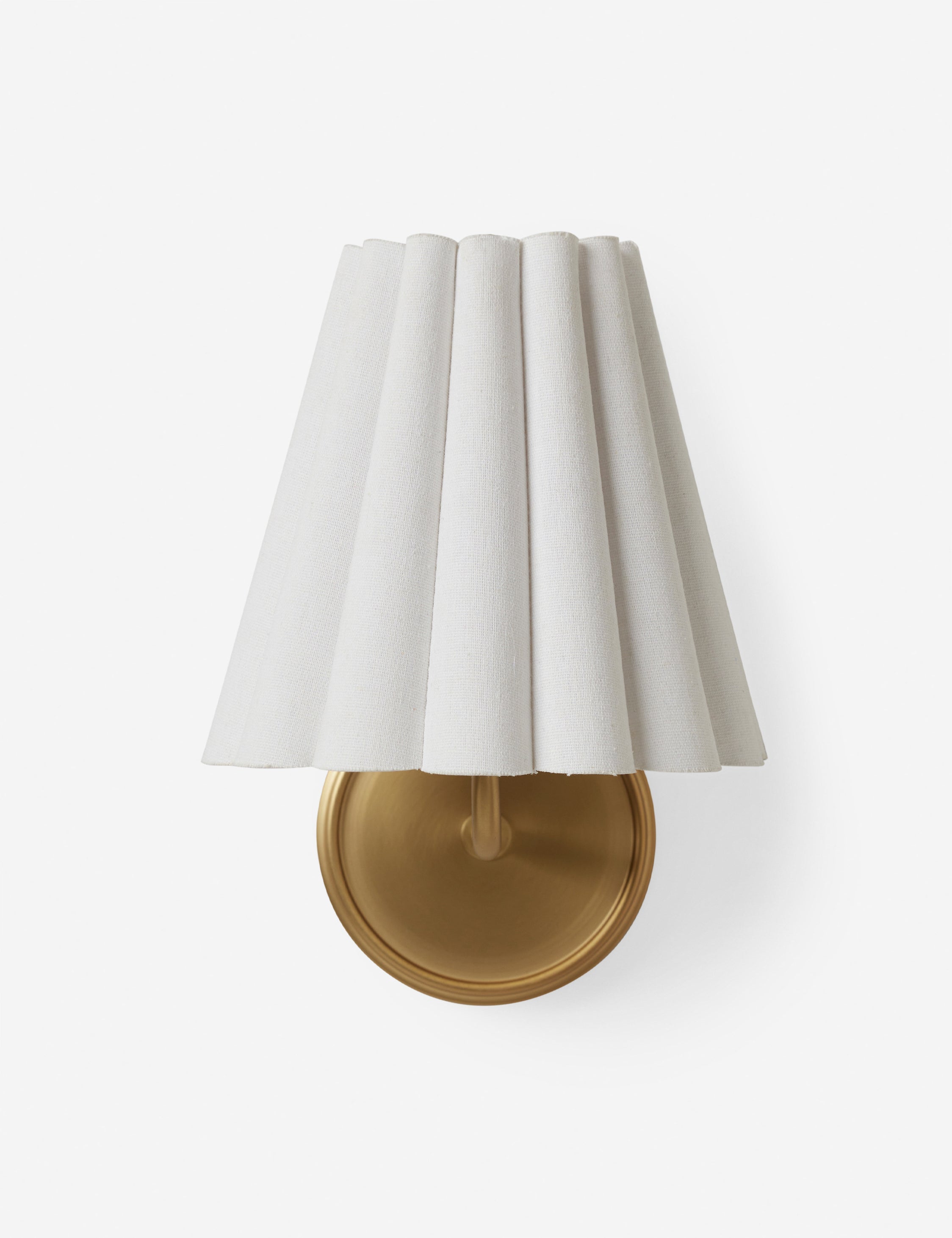 Mira Wall Sconce | Ruffled Shade, Modern Transitional Design