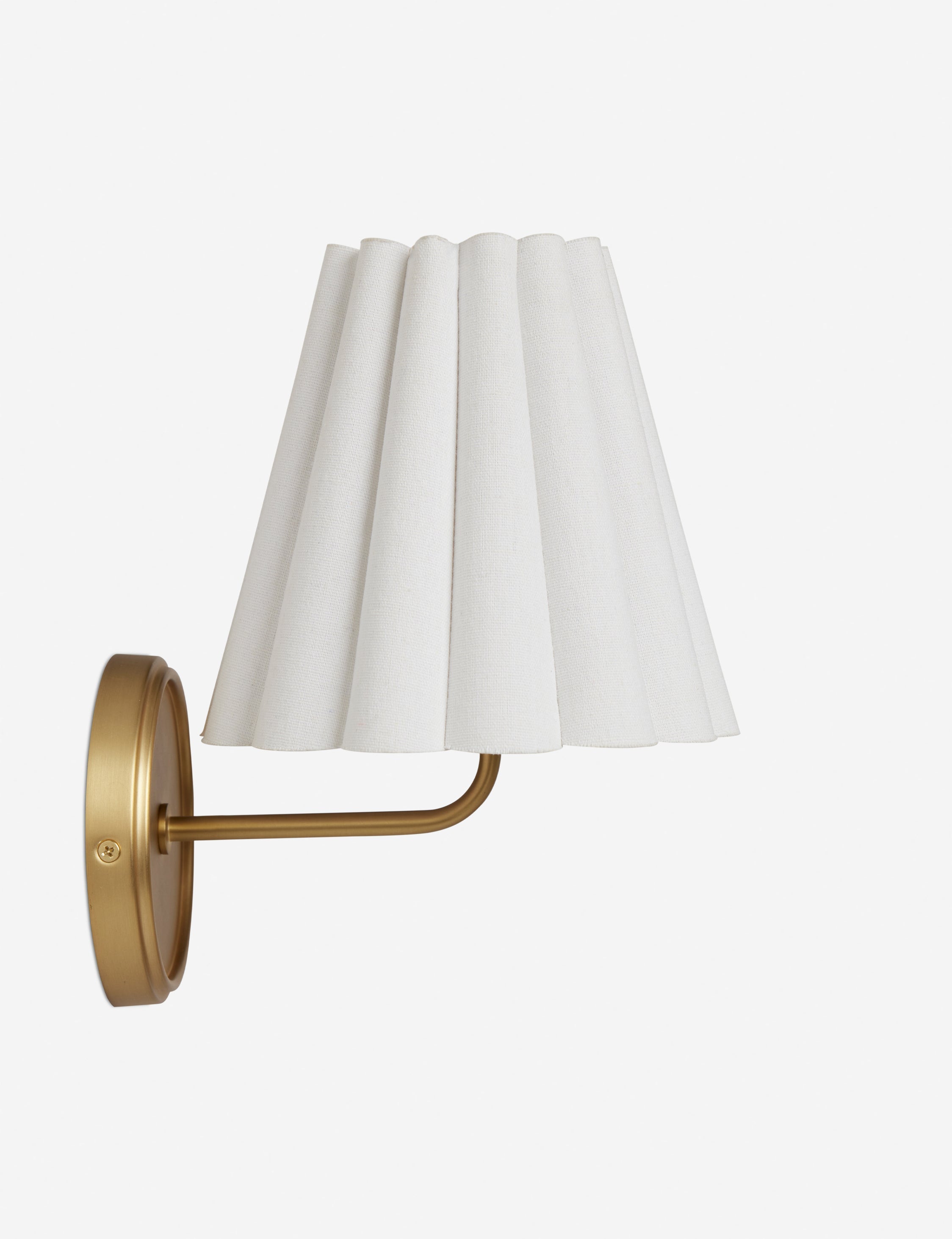 Mira Wall Sconce | Ruffled Shade, Modern Transitional Design