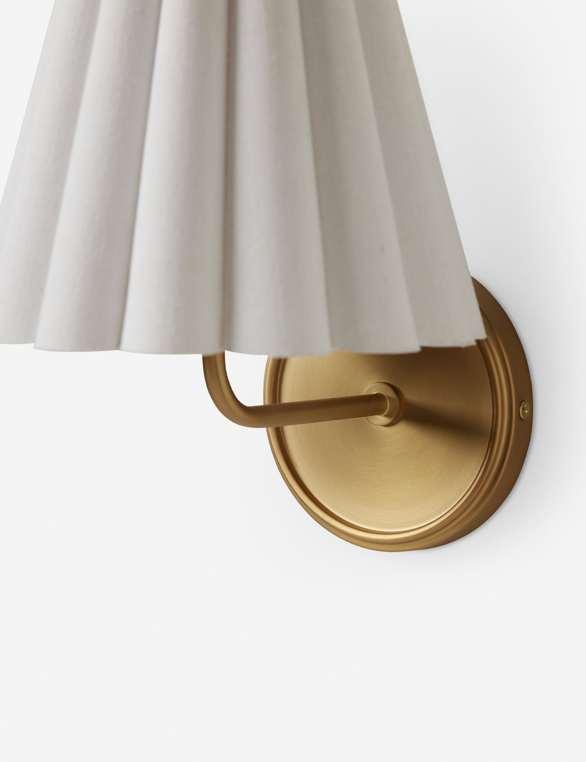 Mira Wall Sconce | Ruffled Shade, Modern Transitional Design