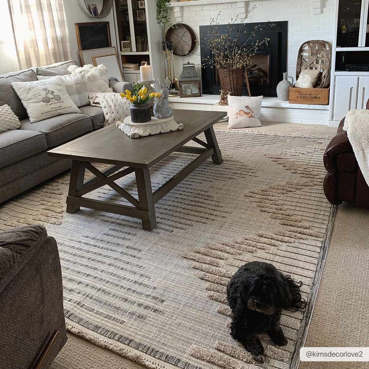 Milo High-Low Rustic Rug  Machine Woven  100% Polyester