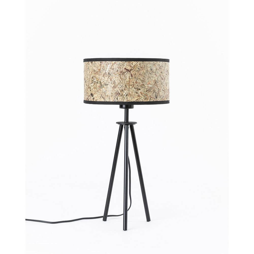Bela Metal Tripod Table Lamp | Pure Hay Shade, Modern Design