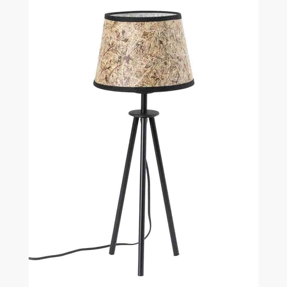 Bela Metal Tripod Table Lamp | Pure Hay Shade, Modern Design