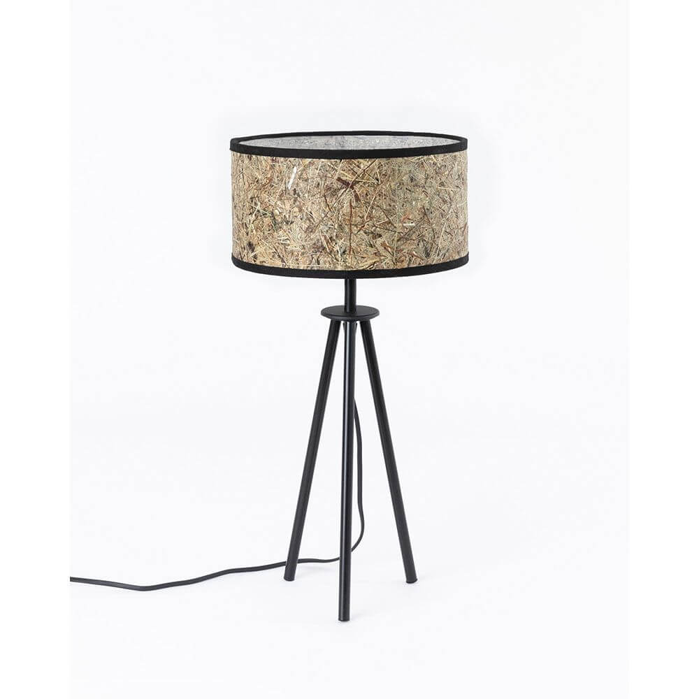 Bela Metal Tripod Table Lamp | Pure Hay Shade, Modern Design